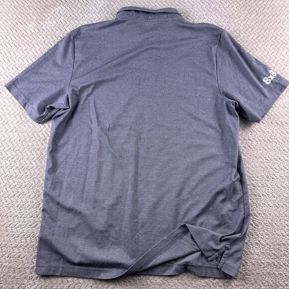Travis Mathew Polo Shirt Men’s XL Golf Performance Stretch Gray 8x8 Logo - Picture 4 of 10